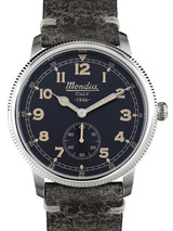 Mondia 1946 Quartz Watch with Coin-Edge Bezel #MI755SS-02BK-CP