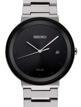 Seiko Sleek Solar Watch with 40mm Stainless Steel Case #SNE479