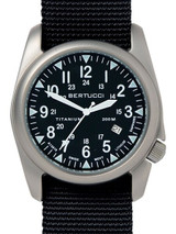 Bertucci A-4T Super Yankee Titanium Watch with Black Nylon Strap #13477