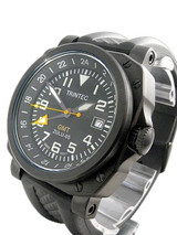 Trintec Zulu-05 GMT Watch with Black PVD Steel Case ZULU-05-GMT