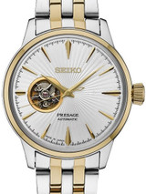 Seiko Presage Open-Heart, Cocktail Time Automatic Dress Watch with 40.5mm Case #SSA358