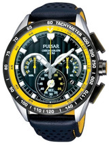 Pulsar Quartz Chronograph Watch with Stopwatch and 24-Hour Sub-Dial #PU2007