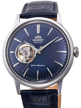 Scratch and Dent - Orient Bambino Open-Heart Automatic Dress Watch with Blue Dial #RA-AG0005L10A