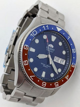 Scratch and Dent - Orient Ray II Blue Dial Automatic Dive Watch with SS Bracelet #AA02005D 22