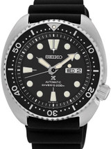 Seiko Turtle Prospex Automatic Dive Watch with Black Dial and