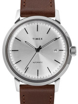 Timex 40mm Marlin 21-Jewel Automatic Watch with Silver Dial #TW2T22700ZV