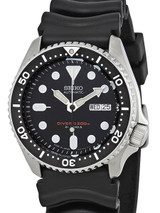 Scratch and Dent - Seiko Automatic Dive Watch with Offset Crown and Rubber Dive Strap #SKX007J 3