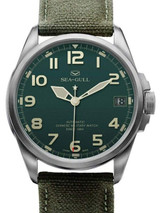 Sea-Gull 44mm Automatic Military Field Watch with Sapphire Crystal #D813.581