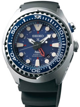 Seiko PADI Prospex Kinetic GMT Dual-Time Watch with Power Reserve Indicator #SUN065