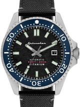 Spinnaker Tesei Titanium Automatic 200 Meter Dive Watch With Black Dial SP-5061-01