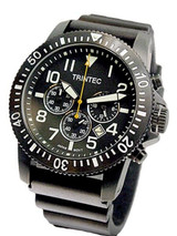 Trintec Zulu-01 Chronograph with Black PVD Case and Bezel ZULU-01-CH-B