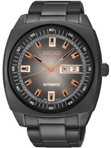 Seiko Recraft Series Automatic Watch with Black PVD 43.5mm Case and Bracelet #SNKM99