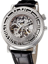 Rougois Open Skeleton Mechanical Watch with Unique Pop-Open Outer Ring #RS094