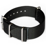 ADPT Black Nylon Strap with 316L Stainless Steel Buckle and Keepers  #MSN-ADPTBLK