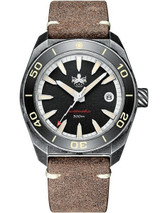 Scratch and Dent - PHOIBOS Black Proteus 300-Meter Automatic Dive Watch with AR Double Dome Sapphire Crystal #PY028C