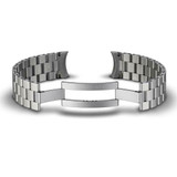 Scratch and Dent - Damasko Ice-Hardened Stainless Steel Bracelet #DS3X-Steel (Curved End, 20mm)