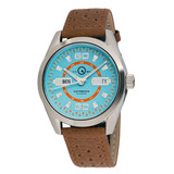 Islander Automatic Sport Watch with Blue and Orange Dial #ISL-136 Zoom