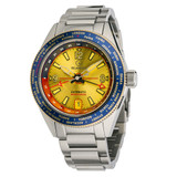 Islander Calabro GMT World Time Automatic Watch with Gold Dial