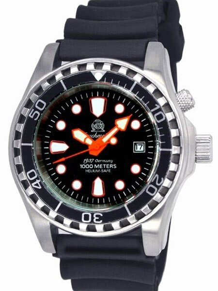 Tauchmeister Automatic, 1000m Dive Watch with Helium Release Valve and
