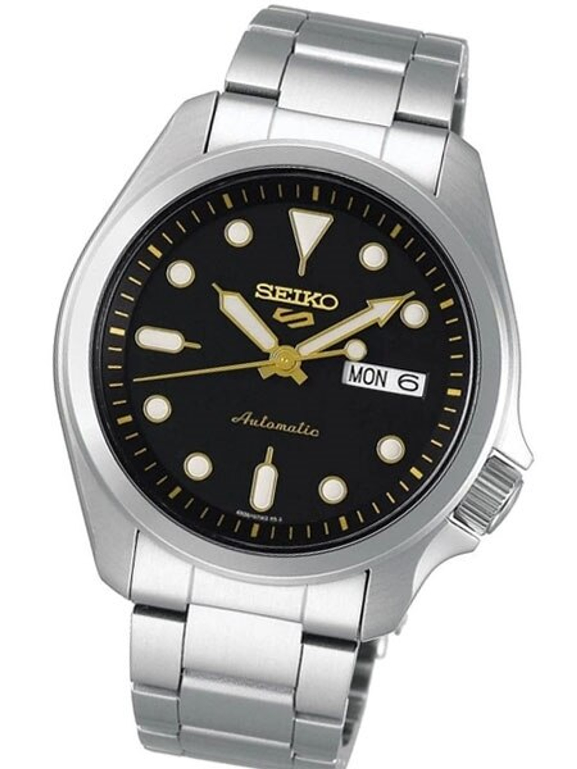 Seiko 5 Sports Automatic 24-Jewel Watch with Black Dial #SRPE57