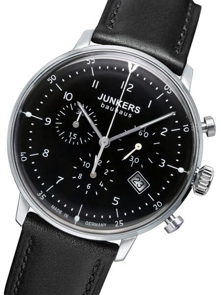 Junkers Bauhaus Swiss Quartz Chronograph with Domed Hesalite Crystal