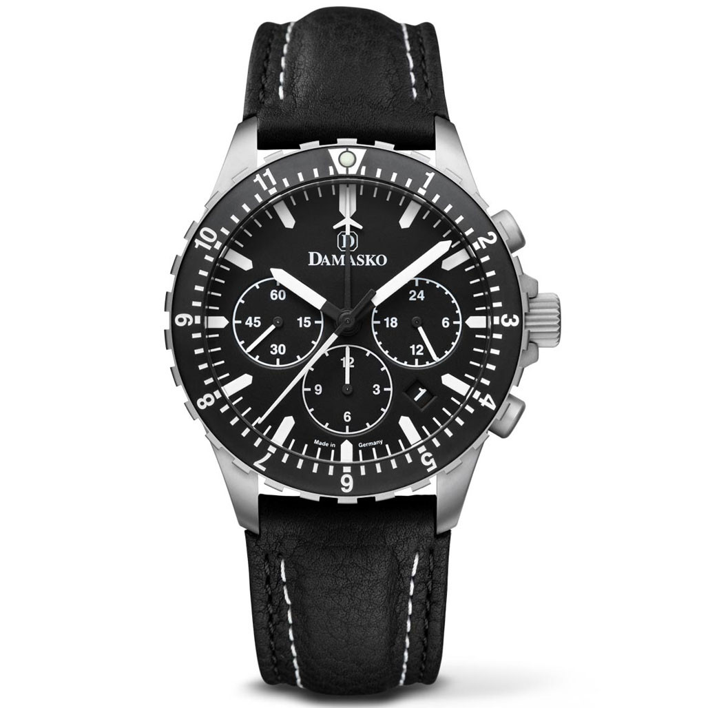 Damasko 42mm Chronograph with Stopwatch, and 12hour Totalizer DC86