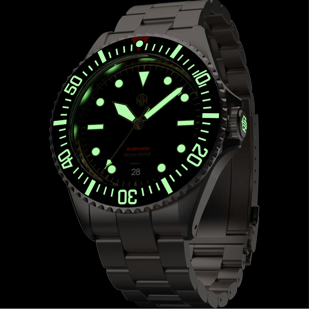 NTH Amphion Vintage Gilt HiBeat Automatic Dive Watch with Date WWNTH