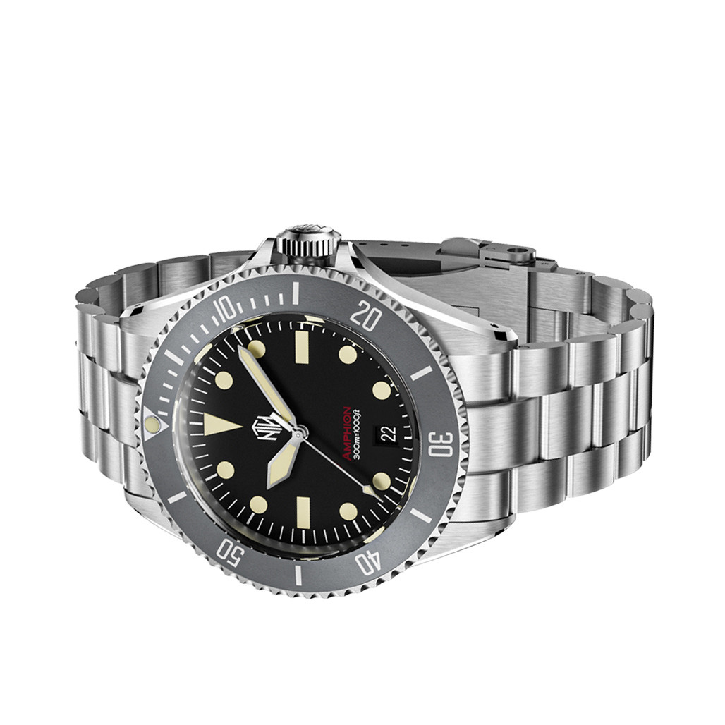 NTH Legends Series Amphion Commando Dive Watch with Date WWNTHLACKD