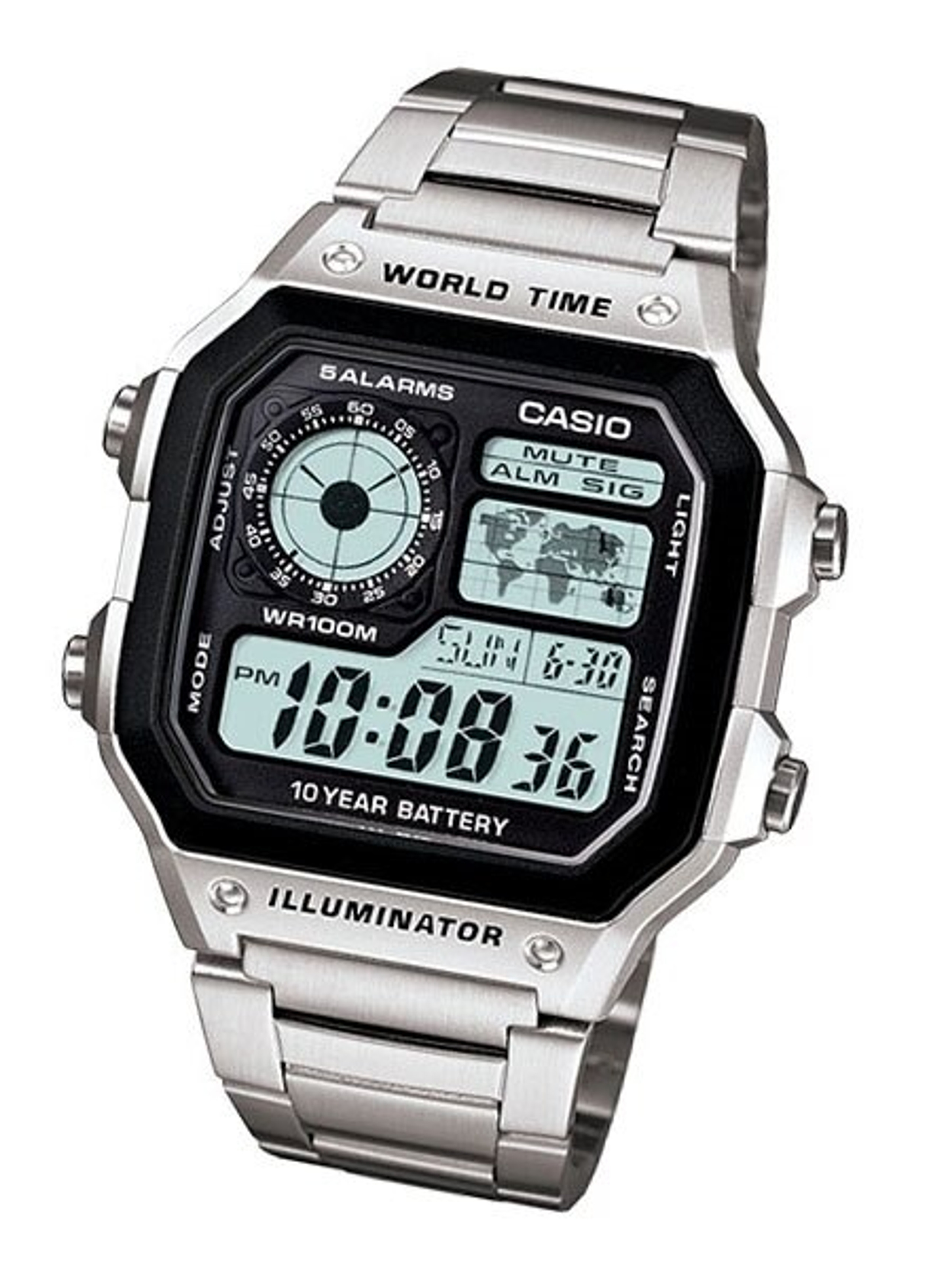 casio time zones