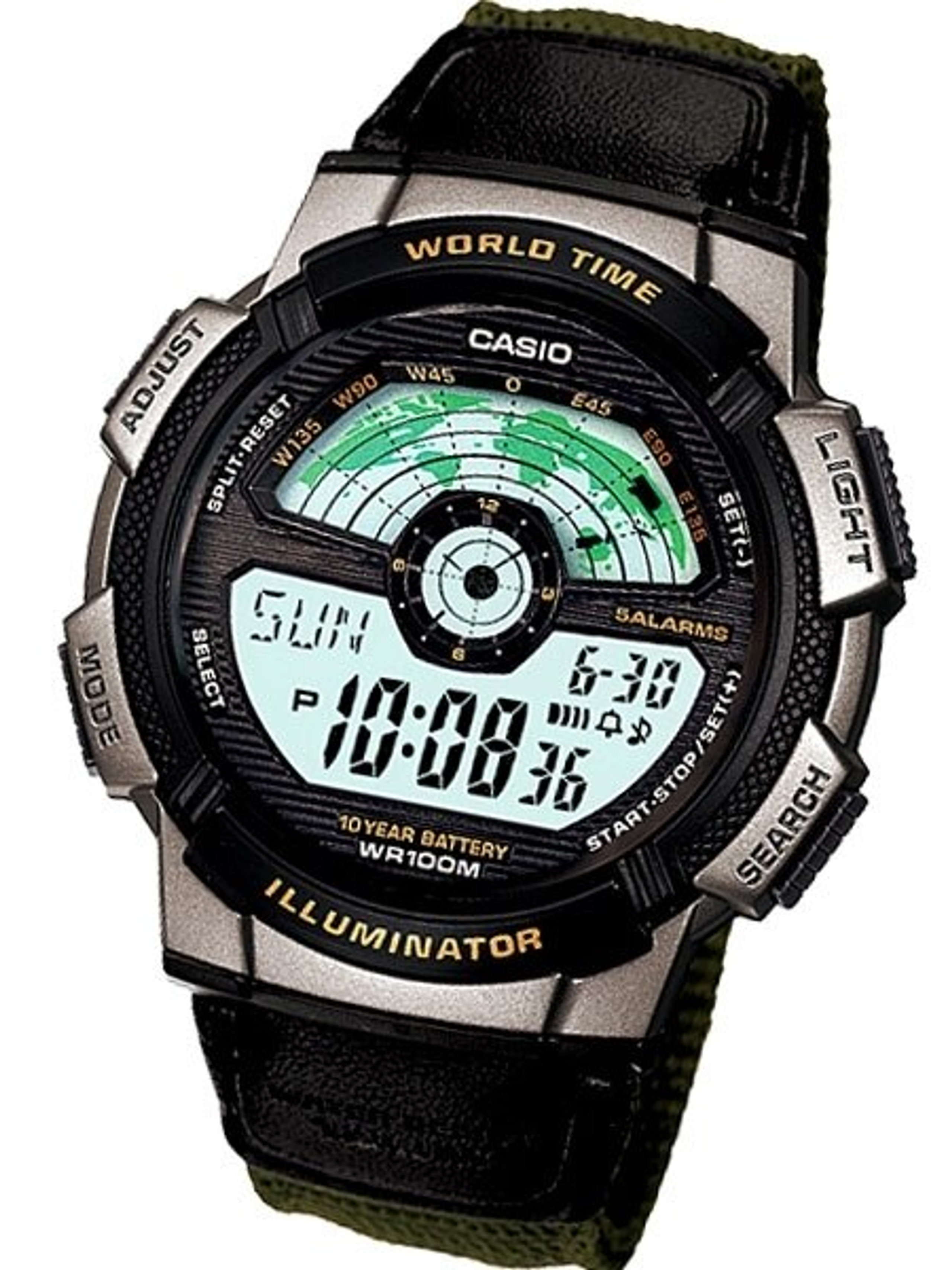 casio time zones