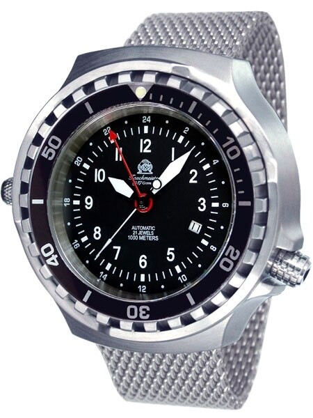 Tauchmeister Automatic, 1000m Dive Watch with 52mm Case size and Sapphire Crystal T0308MIL
