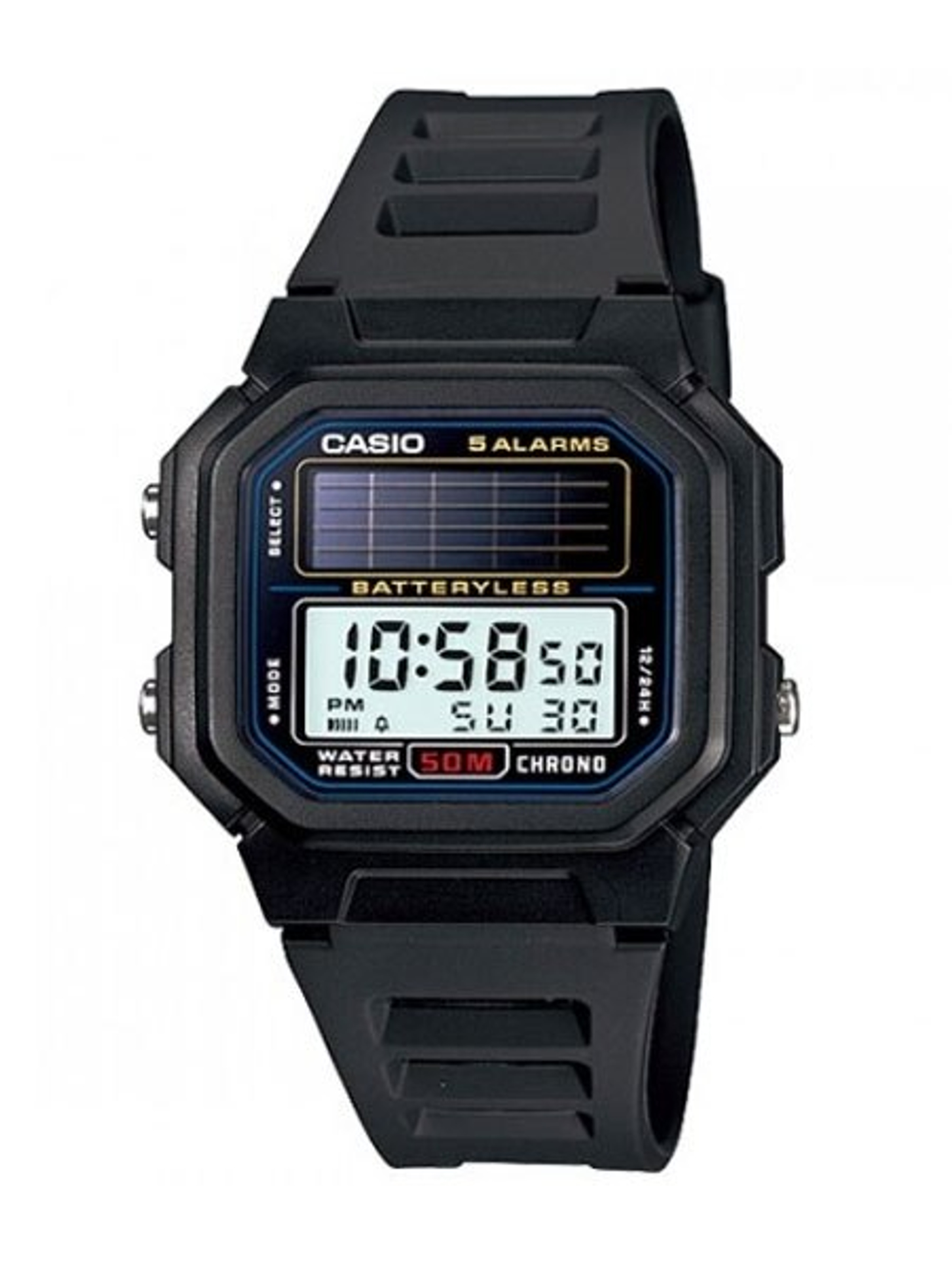 Casio SolarLight Powered Digital Watch with Alarm and Stopwatch AL190W1AV