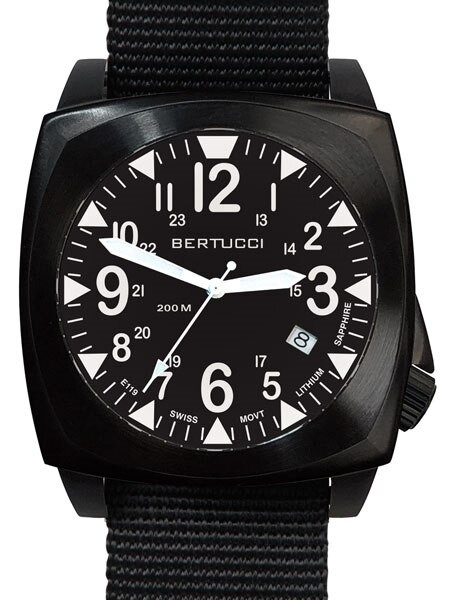 Bertucci 13600 Swiss Quartz Field Watch with Dome Sapphire Crystal