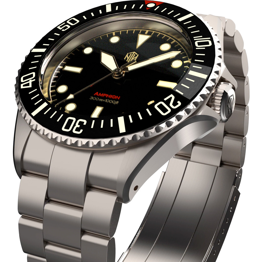 NTH Amphion Vintage Gilt HiBeat Automatic Dive Watch without Date WW