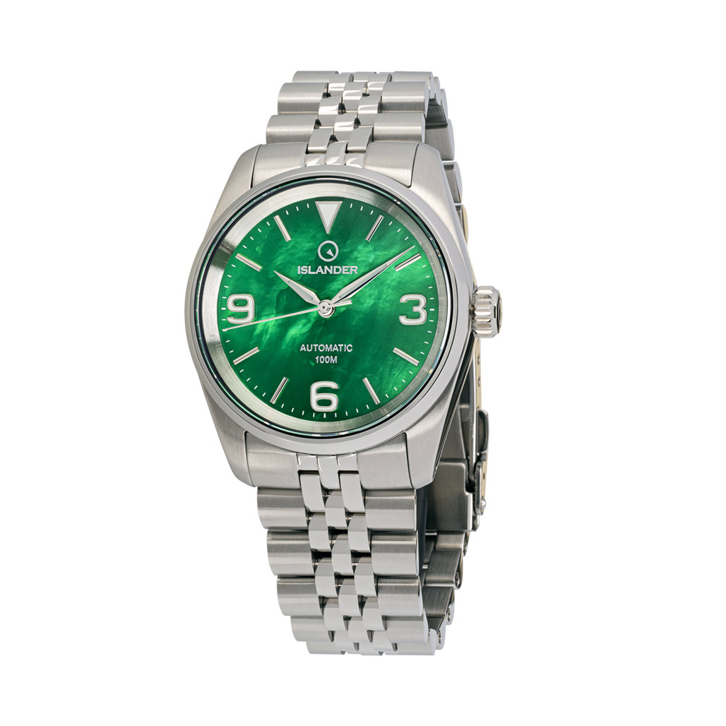 Islander Manhasset 36mm Automatic Watch with Green Mother of Pearl Dial ...