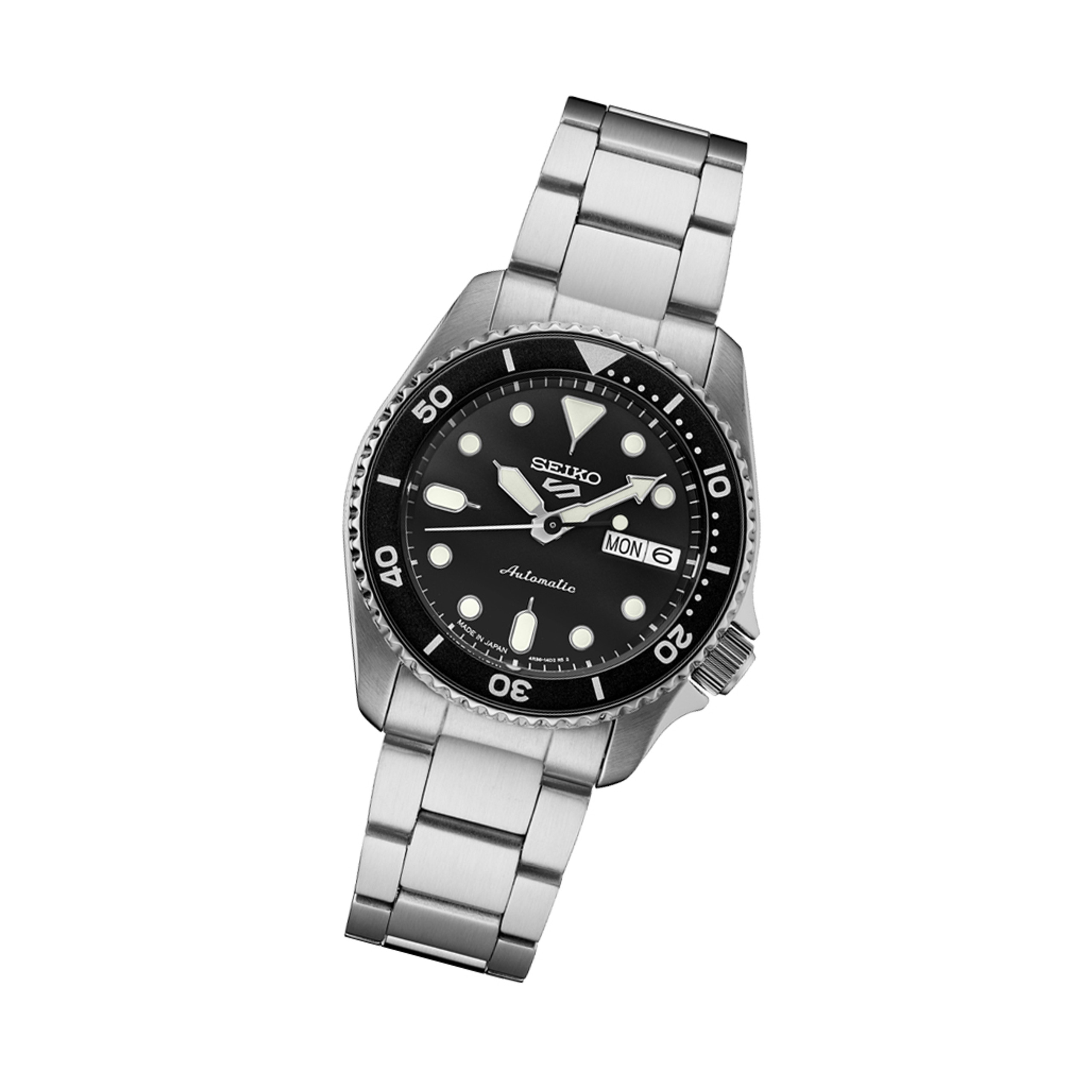 Seiko 5 Sports 38mm Automatic Watch with Black Dial #SRPK29