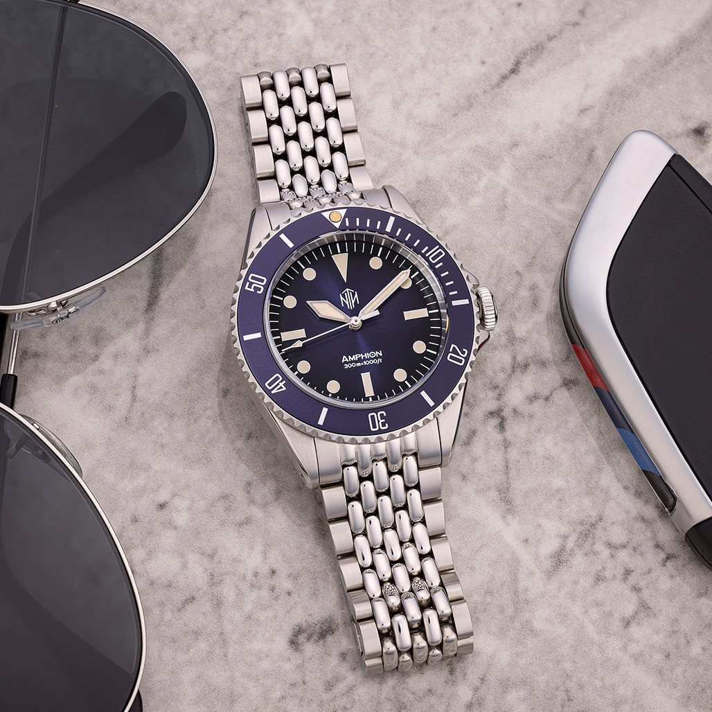 NTH Legends Series Amphion Midnight Blue Dive Watch without Date WW