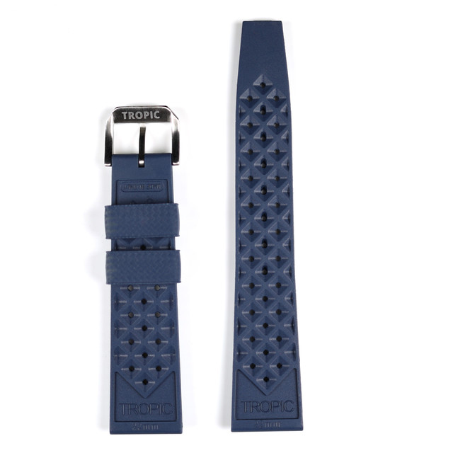 TROPIC Vulcanized Rubber Dive Strap in Navy Blue #TROP-02