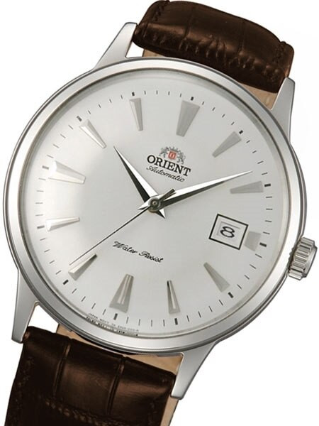 Orient Bambino Automatic Dress Watch with White Dial, Applied Silver Hour  Markers #ER24005W