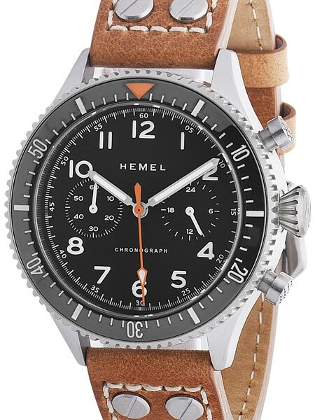 HEMEL Quartz Chronograph with Ceramic Bezel Watch #HFT20-VK1