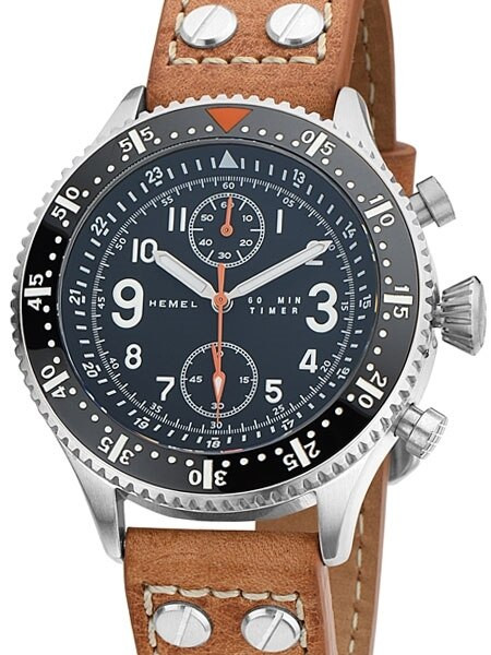 HEMEL Quartz Chronograph with Ceramic Bezel Watch #HF5