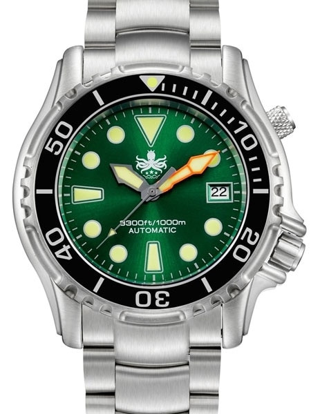 Phoibos 1000 meter Automatic Dive Watch with a Sapphire Crystal