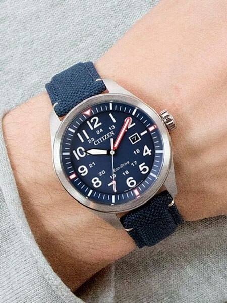 Citizen AW5000-16L Eco-Drive Blue Dial Watch