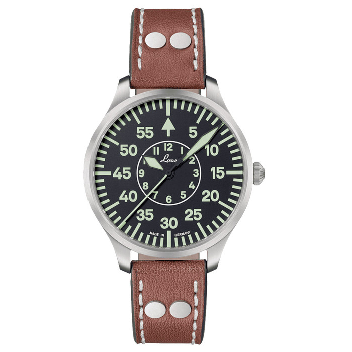 Laco Zurich 40mm Pilot Quartz Watch #861806 zoom