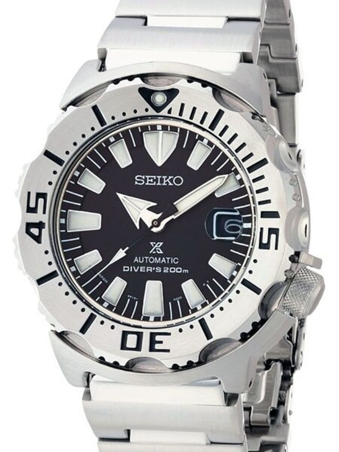 Seiko Prospex Stainless Steel Monster with Seiko 6R15