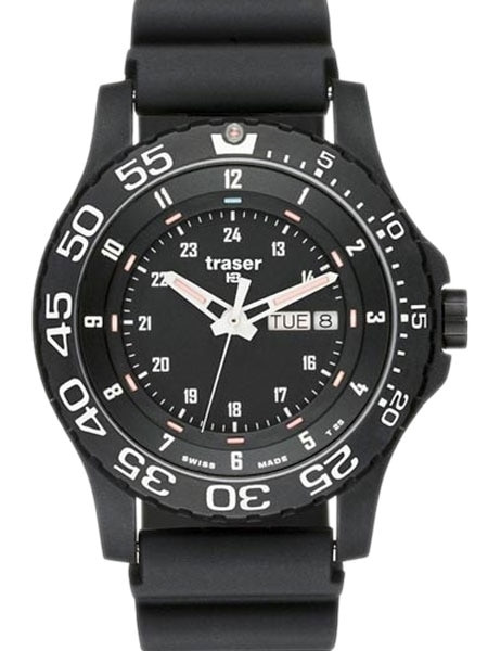Traser P6600 Elite Red, Tactical Mission Watch on NATO Strap P6600