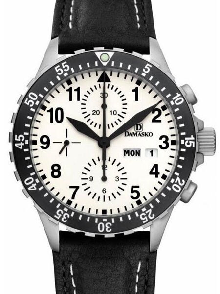 Damasko Chronograph Watch DC67 Swiss Valjoux 7750 with a Rotating