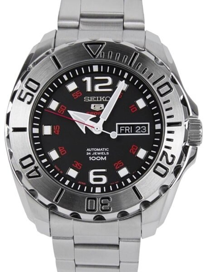 Seiko 5 Sports Automatic Sport Dive Watch with Black Dial #SRPB33J1