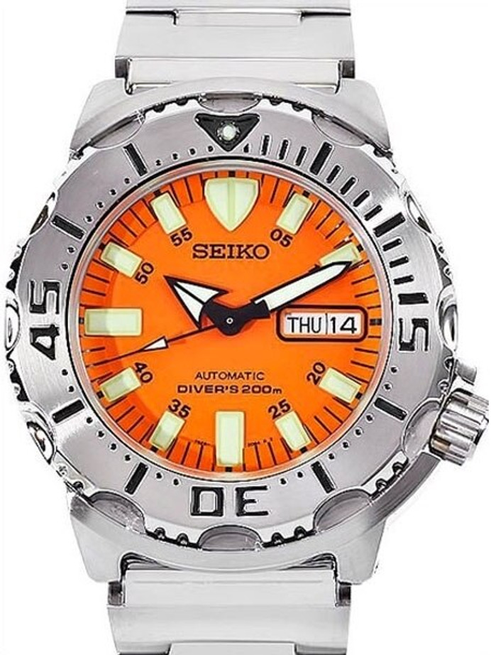 Seiko Orange Monster Automatic Dive Watch Stainless Steel