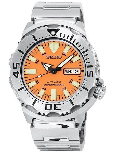 Seiko Orange Monster Automatic Dive Watch, Stainless Steel Bracelet # SKX781K1